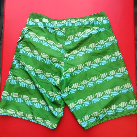 DC Shoes board short green with graphic design men's size 32 - Picture 4 of 8